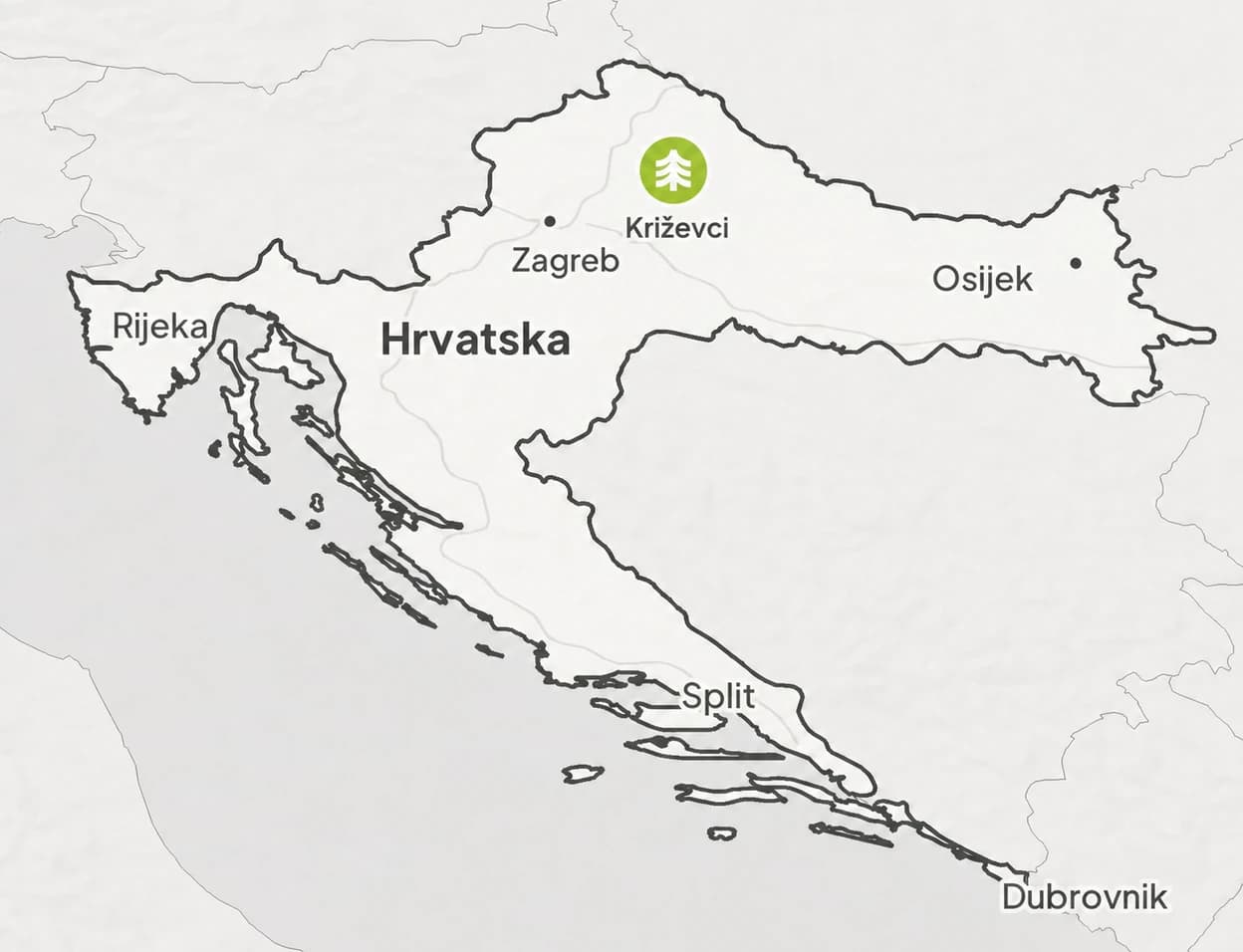 Karta Savadeck prodajnih mjesta: Hrvatska