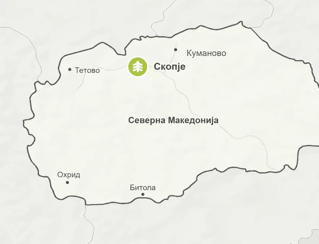 Карта на продажните места на Savadeck: Северна Македонија