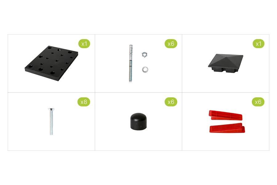 Set stupa dvorišnih vrata