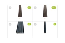 Set WPC letev za 3D panelno ograjo — sličica 5