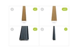 Set WPC letvica za 3D panelnu ogradu — sličica 4
